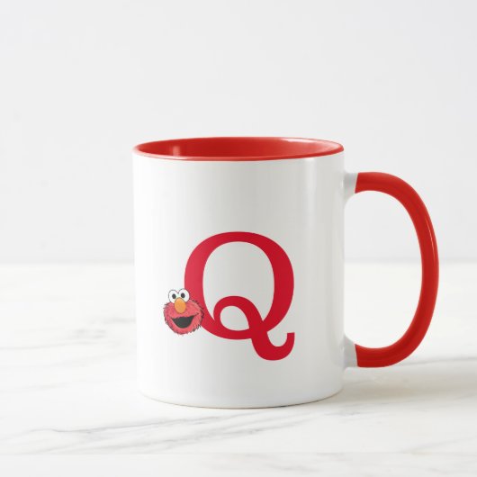 Monster am Ende dieser Geschichte | Elmo Monogram Tasse (Rechts)