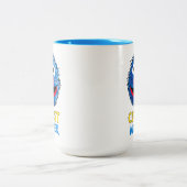 Monster am Ende dieser Geschichte | Grover Zweifarbige Tasse (Mittel)