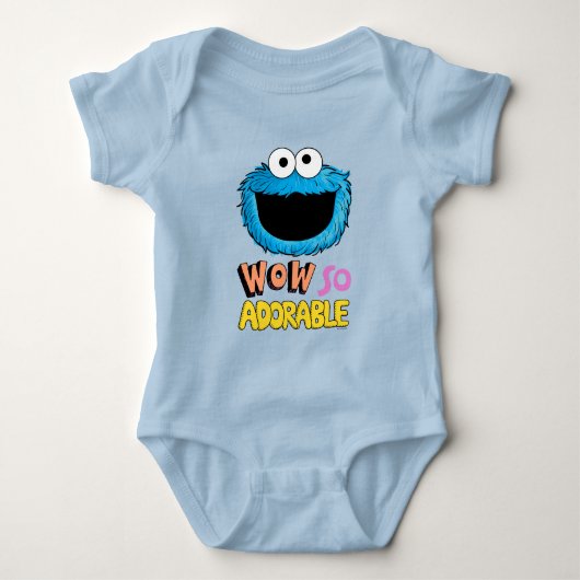 Monster am Ende dieser Geschichte | Krümelmonster Baby Strampler (Vorderseite)