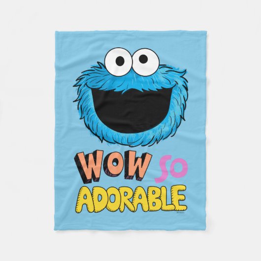 Monster am Ende dieser Geschichte | Krümelmonster Fleecedecke (Vorderseite)