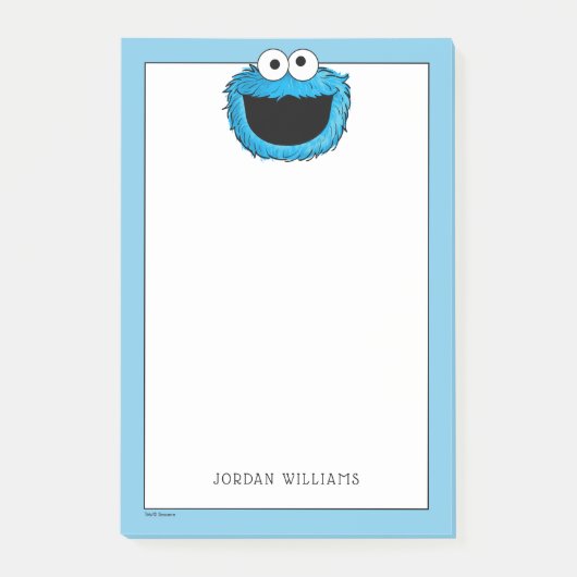 Monster am Ende dieser Geschichte | Krümelmonster Post-it Klebezettel (Vorderseite)