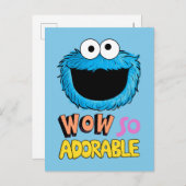 Monster am Ende dieser Geschichte | Krümelmonster Postkarte (Vorne/Hinten)