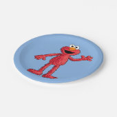 Monster am Ende dieser Geschichte | Süsse Elmo Pappteller (Schrägansicht)