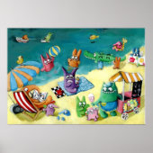 Monster am Strand Poster (Vorne)