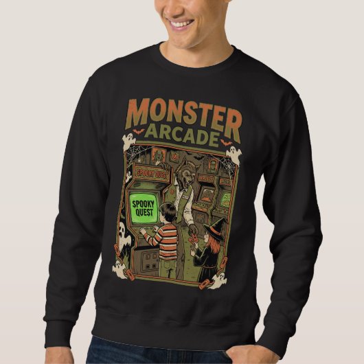 Monster Arcade Grusel-Quest Sweatshirt (Vorderseite)