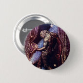 Monster Art: Geist einer Flea von William Blake Button (Vorne & Hinten)