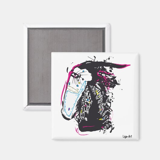 Monster Art Magnet (Vorderseite/Rückseite)