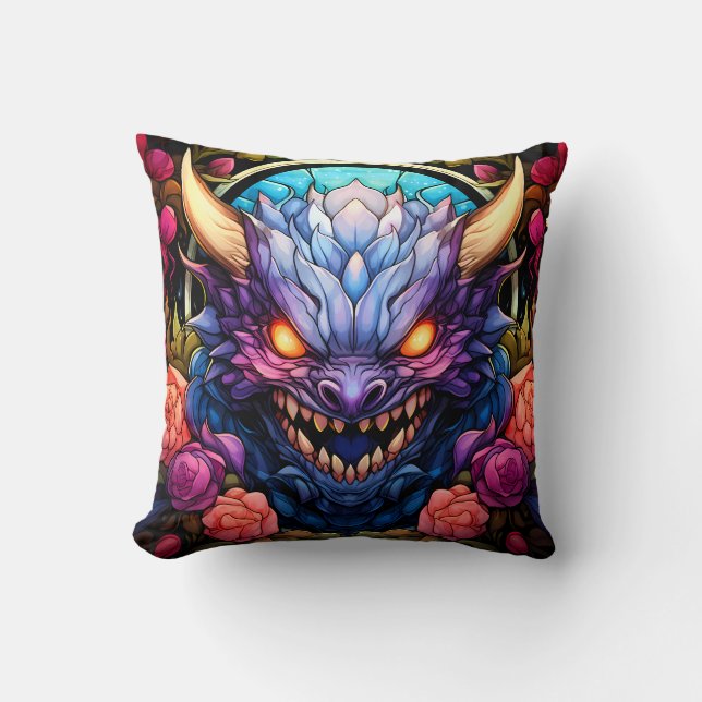 Monster Art Throw Kissen (Vorderseite)