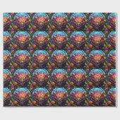 Monster Art Wrapping Paper Geschenkpapier (Flach)