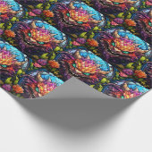 Monster Art Wrapping Paper Geschenkpapier (Ecke)