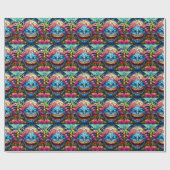 Monster Art Wrapping Paper Geschenkpapier (Flach)