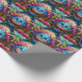 Monster Art Wrapping Paper Geschenkpapier (Ecke)