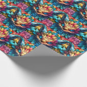 Monster Art Wrapping Paper Geschenkpapier (Ecke)