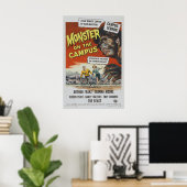 Monster auf dem Campus Classic Horror Poster (Heimbüro)