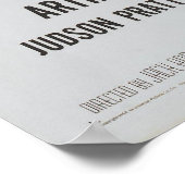 Monster auf dem Campus Classic Horror Poster (Ecke)