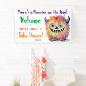 Monster auf der Way Baby Dusche Banner (Insitu)