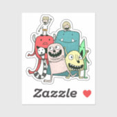 Monster Aufkleber (Blatt)