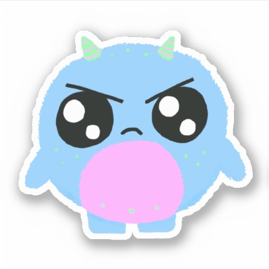 Monster-Aufkleber Aufkleber (Vorderseite)