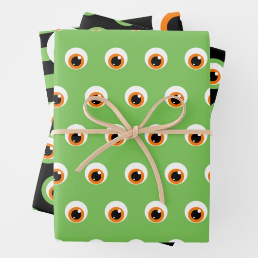 Monster-Augenwischpapier-Set Geschenkpapier Set (Beispiel)