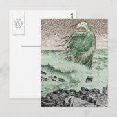 Monster aus dem Wasser Postkarte (Vorne/Hinten)