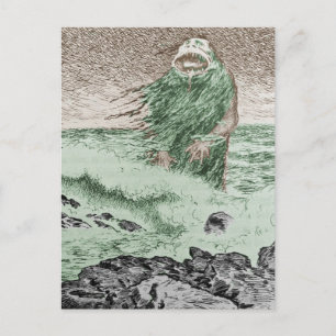 Monster aus dem Wasser Postkarte
