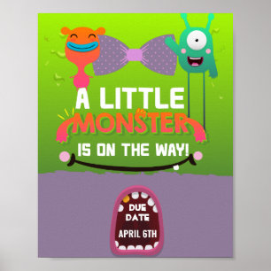 Monster Baby Shower - Sie haben ein Monster erscha Poster