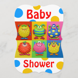 Monster-Babyparty Einladung