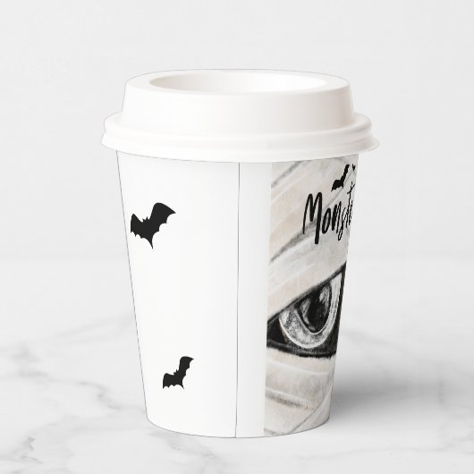 Monster Bash Fun Spooky Mummy Halloween Party Pappbecher (Rechts)