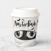Monster Bash Fun Spooky Mummy Halloween Party Pappbecher (Vorderseite)