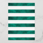 Monster Bash Fun Spooky Zombie Halloween Party Folieneinladung (Rückseite)