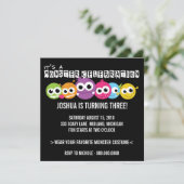 Monster Bash Geburtstagsparty Einladungen (Stehend Vorderseite)