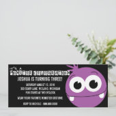 Monster Bash Geburtstagsparty Einladungen (Stehend Vorderseite)