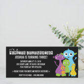 Monster Bash Geburtstagsparty Einladungen (Stehend Vorderseite)