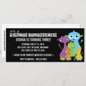 Monster Bash Geburtstagsparty Einladungen (Vorne/Hinten)