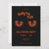 Monster Bash Halloween Einladung (Vorderseite)