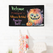 Monster Bash Halloween Geburtstag Banner (Insitu)