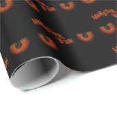 Monster Bash Halloween Geschenkpapier (Rolleneckpunkt)