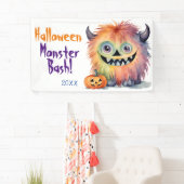 Monster Bash Halloween-Party Banner (Insitu)