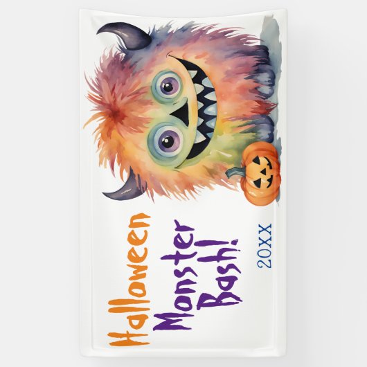 Monster Bash Halloween-Party Banner (Vertikal)