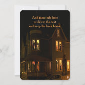 Monster Bash Halloween-Party Einladung (Rückseite)