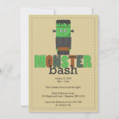 Monster Bash Halloween-Party Einladung (Vorderseite)