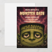 Monster Bash Halloween-Party-Einladung Einladung (Vorne/Hinten)