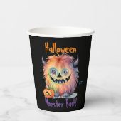 Monster Bash Halloween-Party Pappbecher (Rückseite)
