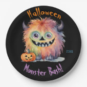 Monster Bash Halloween-Party Pappteller (Vorderseite)