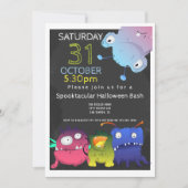 Monster Bash Halloween-Party Personalisiert Einladung (Vorderseite)