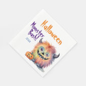 Monster Bash Halloween-Party Serviette (Ecke)