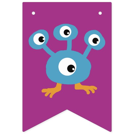 Monster Bash Kids Halloween Dekoration Banner Fahn (Erste Fahne)