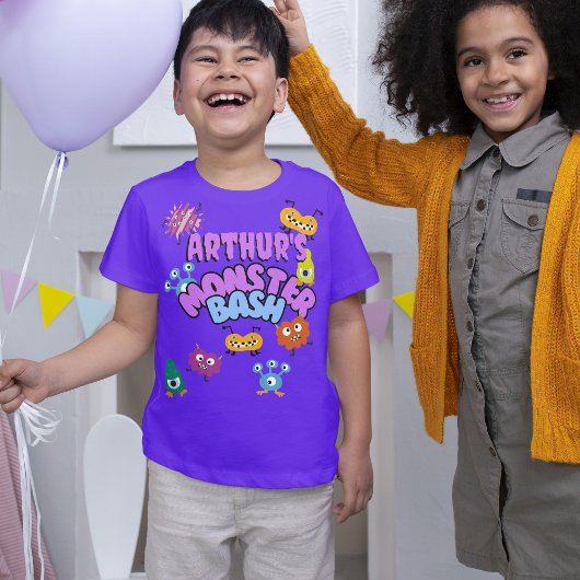 Monster Bash Kids Halloween-Party Outfit Alien T-Shirt