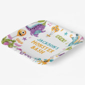 Monster Bash Kleines Monster Geburtstagsparty Pappteller (Gewinkelt)