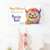 Monster Bash Personalisiertes Halloween-Party Banner (Insitu)